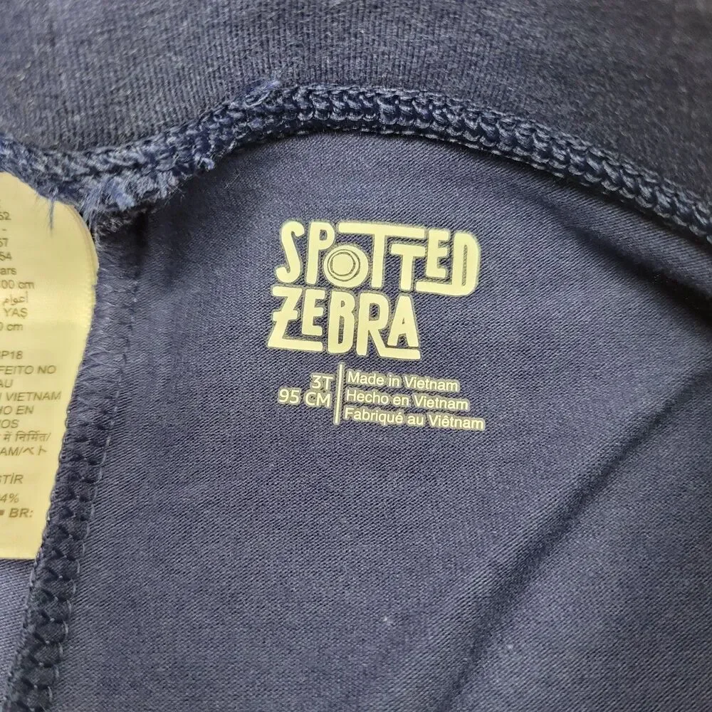 Spotted Zebra Girls  Active Stretch Blue & Gray Printed Legging 3T (2-Pack)